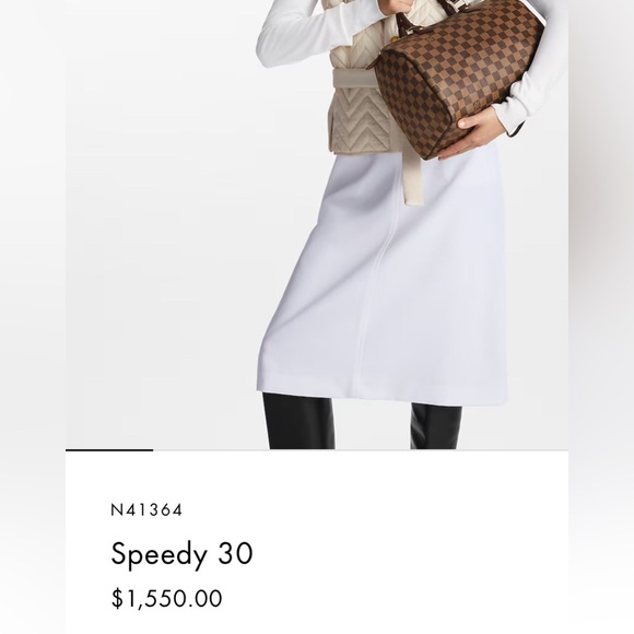 LOUIS VUITTON DAMIER EBENE SPEEDY 30 - Picture 11 of 11